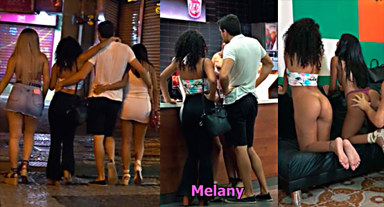 El Español Antonio Mallorca Contras 3 Primas Brasileñas De Calle