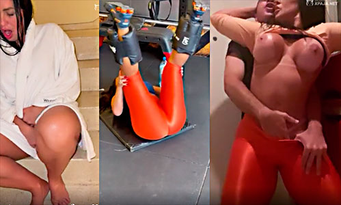 this slut after a long exercise routine fucks her driver