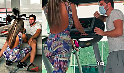 Español Seduciendo A Esperanza Gomez En El Gym Para Follarla Intenso