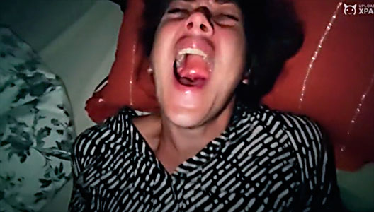 she has an intense orgasm that she can’t stand