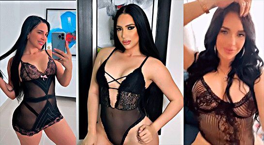 La Cominicadora Amelia Alcantara Semidesnuda En Lencería