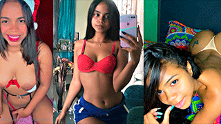 La Dominicana Isaura Te Trajo La Navidad, Ella Desnuda Con Ganas