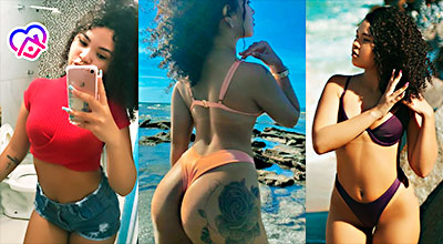 Carolaine and her friend leak a porn video in a hot threesome