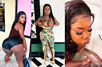 porn video of the rapper Sukihana swallowing a cock with lemon
