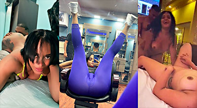 Dominicana Laura92 Singando Fuertemente En Un Trío En La Cabaña