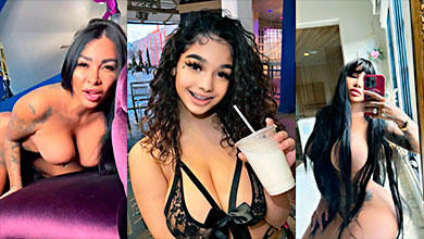 Busty lesbians fuck each other really well doggy style with a dildo