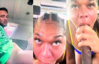 She makes him see the stars in oral sex in the car