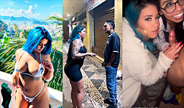 Anna Júlia and her friend suck a fan’s cock in threesomes