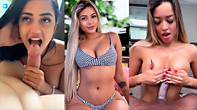 Karlyane Menezes’s slut taking cumshots from several penises