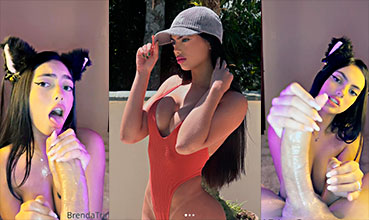 Kitten Brenda does an intense deep throat and milks him