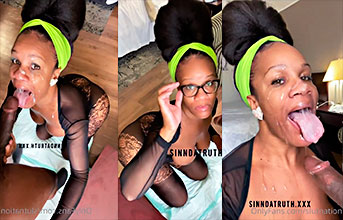 WTF, Sinn Da Truth’s whore takes 3 cumshots