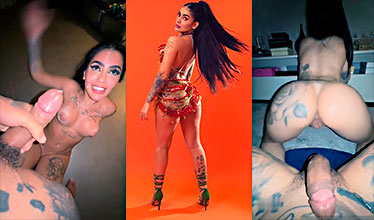 Brazilian singer Mc Mirella riding cock very hard