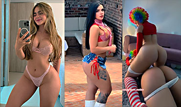 Valentina Bossa Y Valentina Rodriguez Vestida De Payaso Follando Rico