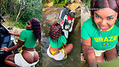 Andrea Ortiz Le Saca La Leche A Un Extraño En El Rio En Sexo Oral