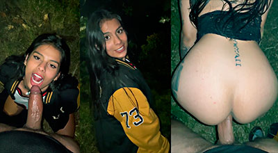 Ven Para Quitarte El Frio Dice La Puta Latina Follando Al Aire Libre