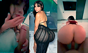 Salome receives all that cum in her mouth after fucking