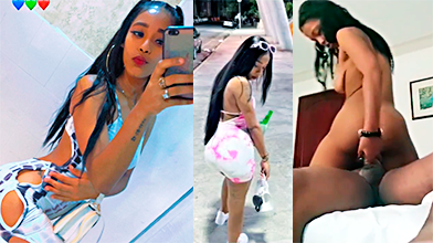 Dándole Mucha Ñema A La Joven Dominicana Miguelina Sanchez