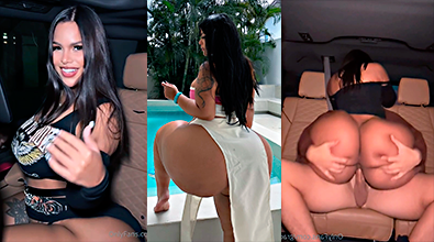 Gracie Bon destroying the Uber driver’s cock inside the car