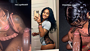 She continues sucking his cock after he’s ejaculated.