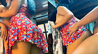 Melzinha Sanchez in the hotel bathroom having sex with her boyfriend