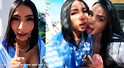 Daniela Y Su Amiga Destrozando La Polla De Su Chico En Un Trio