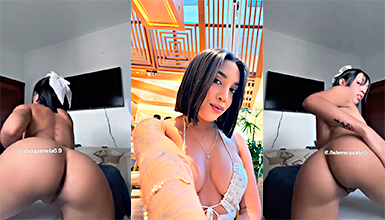 Shupamela En 4 Abriéndose Bien Rico Mientras Masturba Su Toto