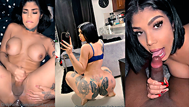 Transexual Dominicano La Gold Adora Esos Pene Negros Gruesos