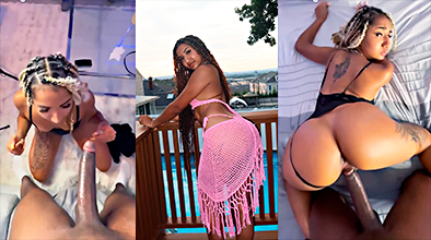 They fuck her hard on all fours with that really long cock