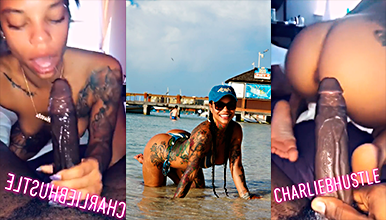 Brittany Robinson pleasuring her black man’s big cock