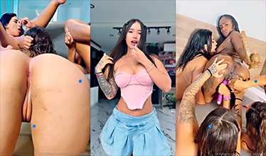 Valecasta En Un Cuarteto Lésbico Muy Intenso De Locas Mamadas De Coños