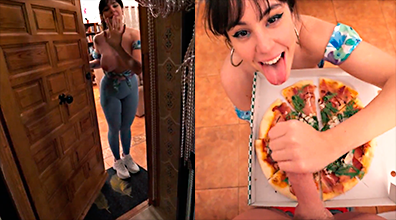 Española Se Aprovecha Del Repartidor De Pizza Y Le Seca La Leche