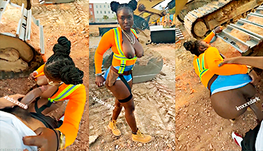 Heavy equipment supervisor having sex with her best worker